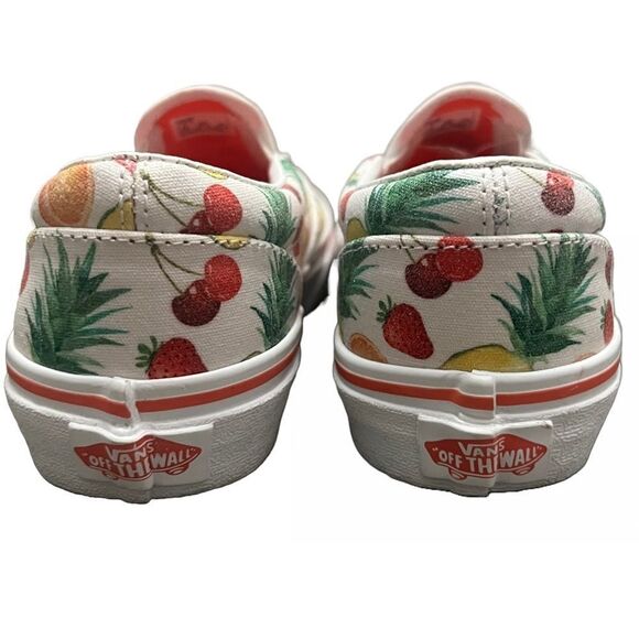 Vans Suede Canvas Fruit Print Sneakers‎ Kids Sz 3 Multicolor Skate Slip On Shoes - Picture 9 of 9